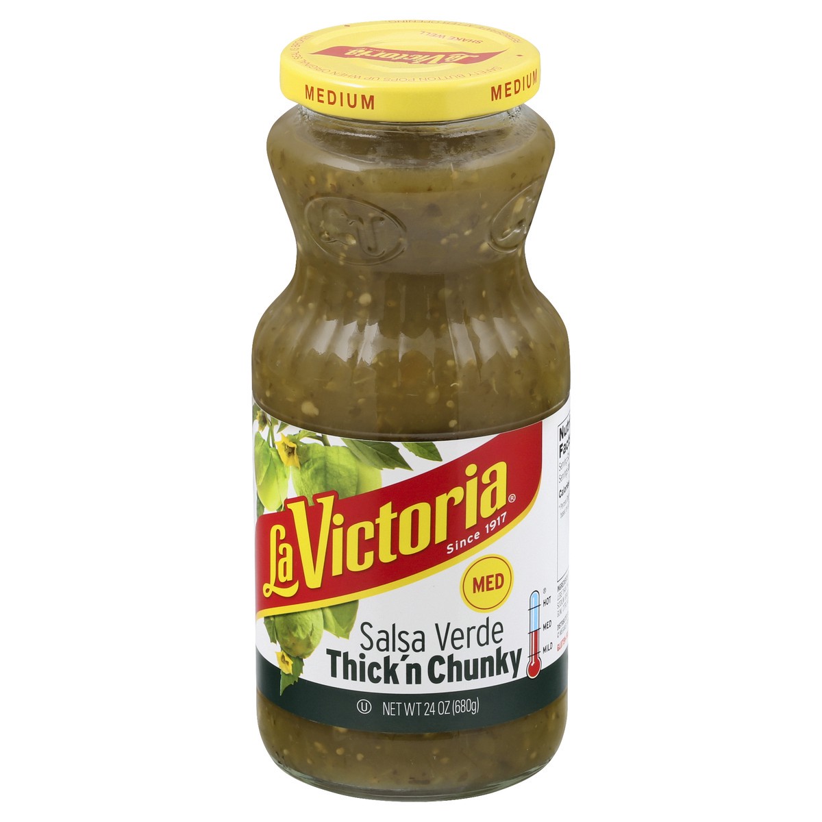 slide 7 of 12, La Victoria Med Thick'n Crunchy Salsa Verde 24 oz, 24 oz