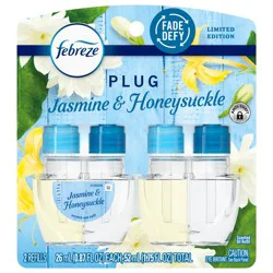 Febreze Plug Scented Oil Refills, Jasmine & Honeysuckle - 2-0.87 fl oz