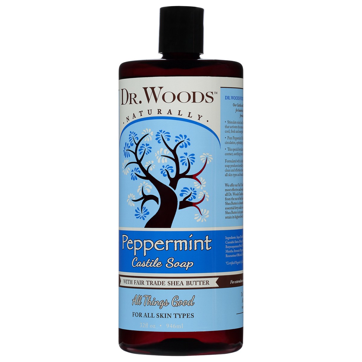 slide 10 of 12, Dr. Woods Peppermint Castile Soap 32 fl oz, 32 fl oz