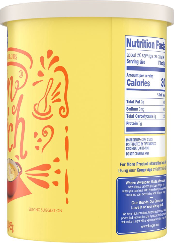 slide 4 of 4, Kroger Pure Corn Starch, 16 oz