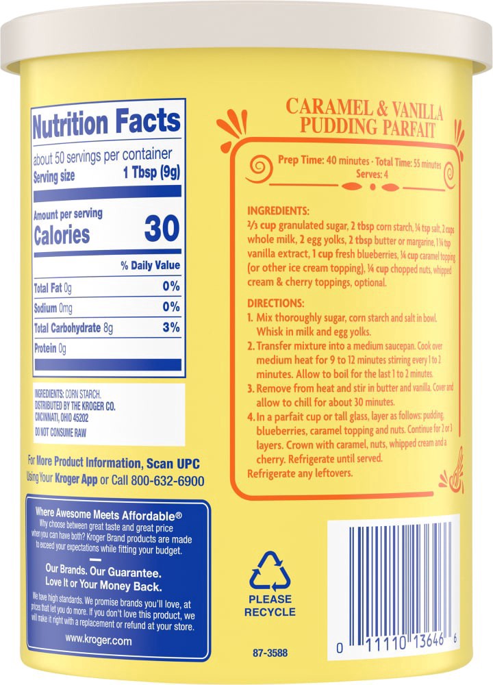 slide 2 of 4, Kroger Pure Corn Starch, 16 oz