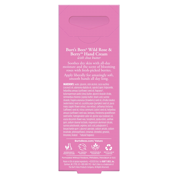 slide 2 of 5, Burt's Bees Burt’s Bees Wild Rose and Berry Hand Cream with Shea Butter, 1 Ounce, 1 oz