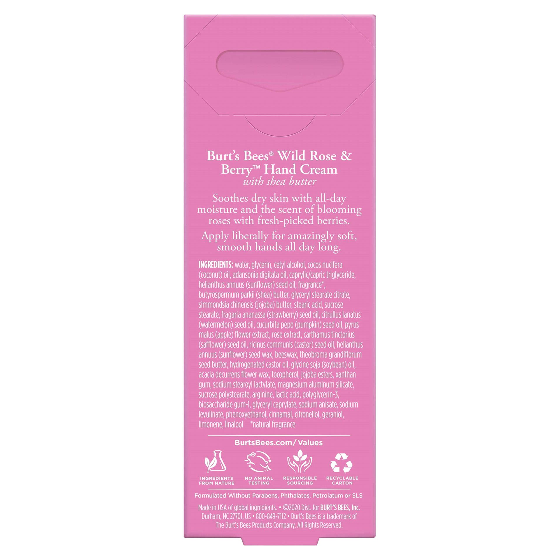 slide 5 of 5, Burt's Bees Burt’s Bees Wild Rose and Berry Hand Cream with Shea Butter, 1 Ounce, 1 oz