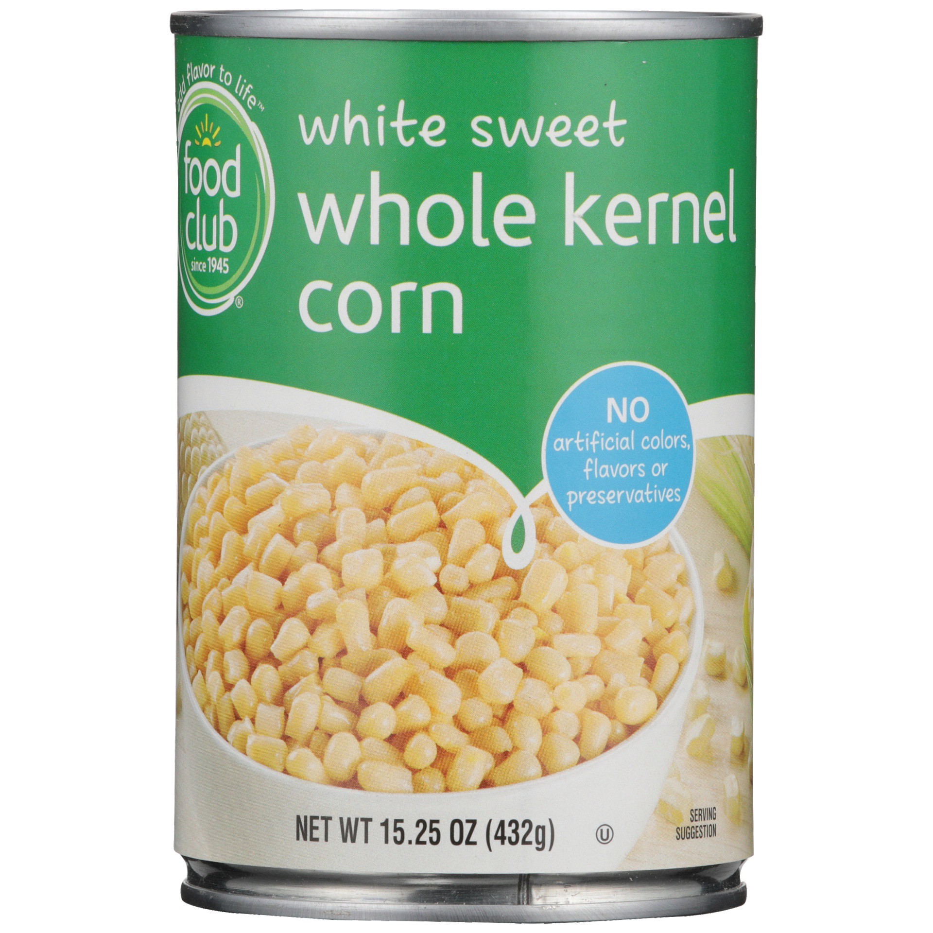 slide 1 of 6, Food Club White Sweet Whole Kernel Corn, 15.25 oz