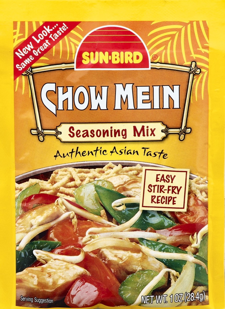 slide 2 of 2, Sun-Bird Sunbird Chow Mein Dry Seasoning Mix, 1 oz