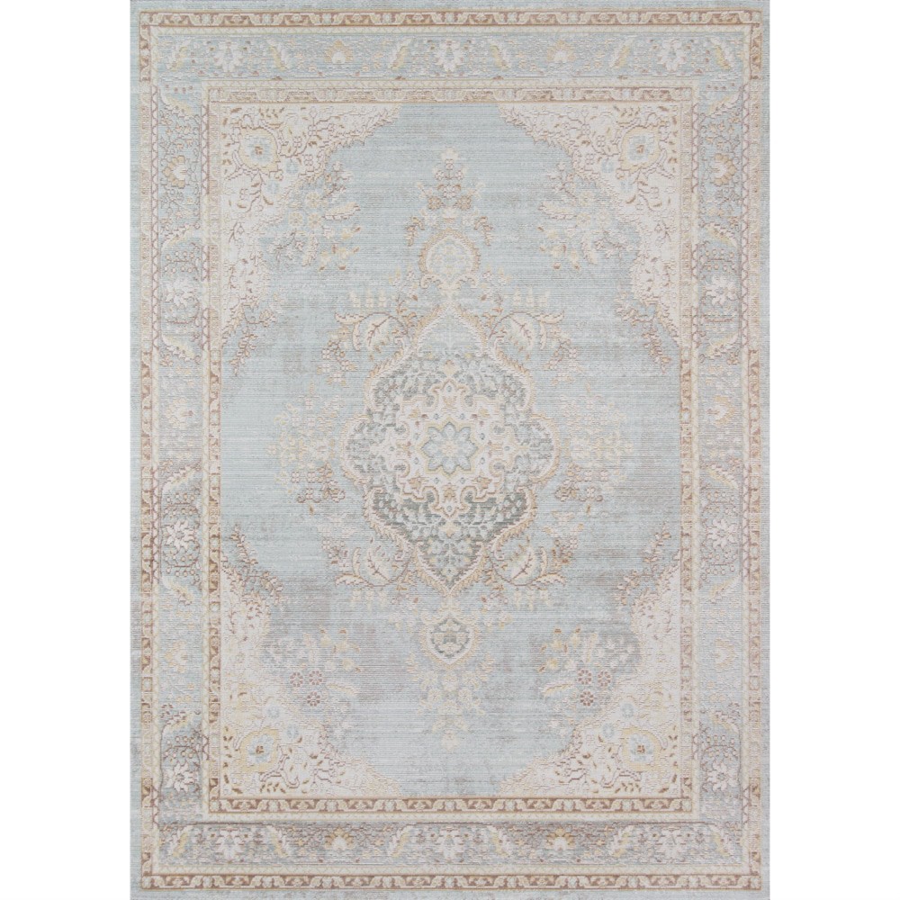 slide 1 of 4, Momeni Isabella Botanical Medallion Accent Rug - Blue, 2 ft x 3 ft