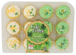 St. Patrick's Vanilla Mini Cupcakes - 12 ct
