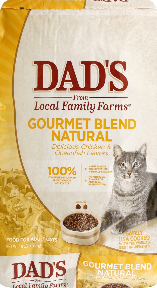 slide 5 of 6, Dad's Gourmet Blend Cat Food, 16 lb