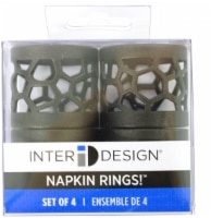 slide 1 of 1, InterDesign Napkin Rings! - 4 Pack - Bronze, 4 ct