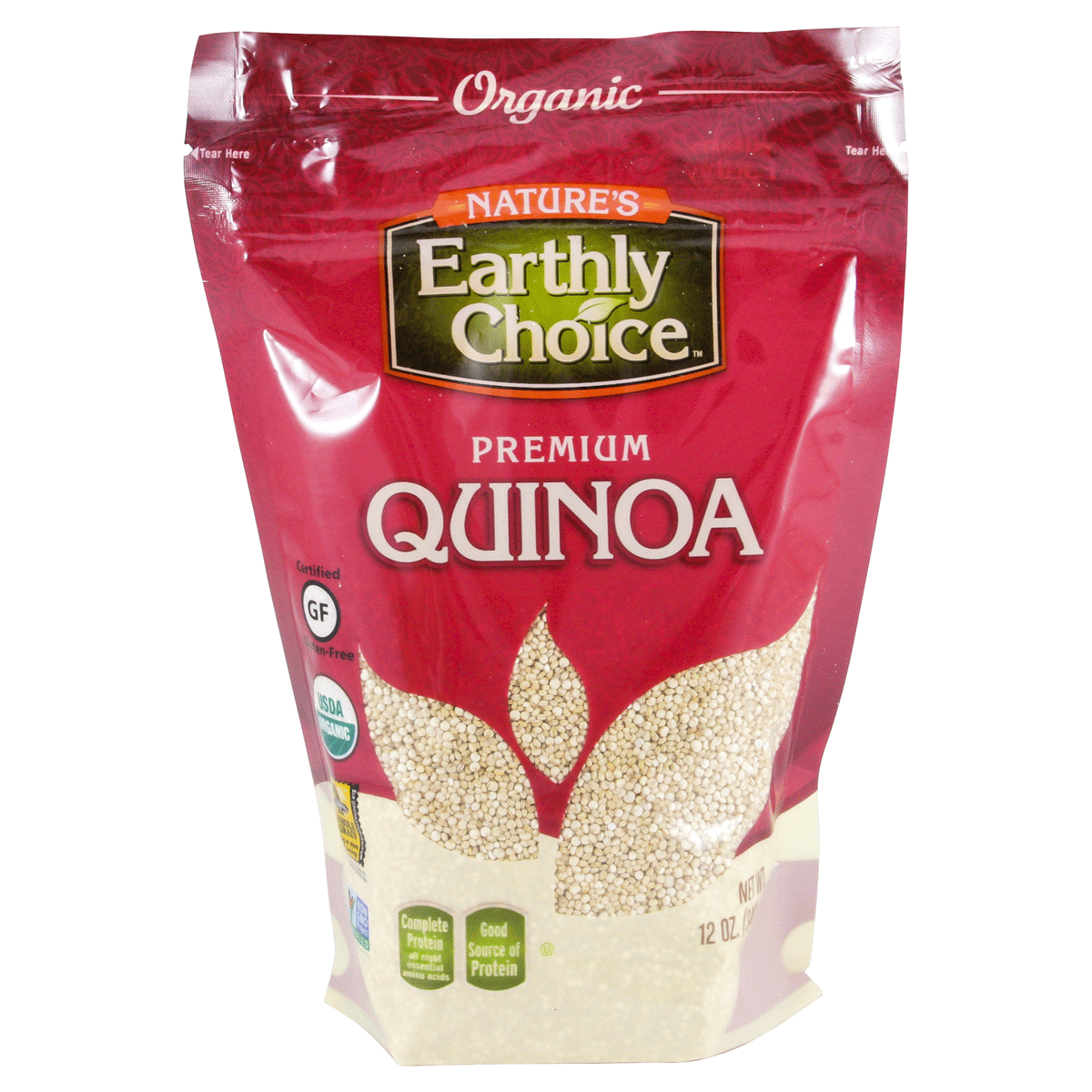 slide 1 of 5, Nature's Earthly Choice quinoa, 14 oz