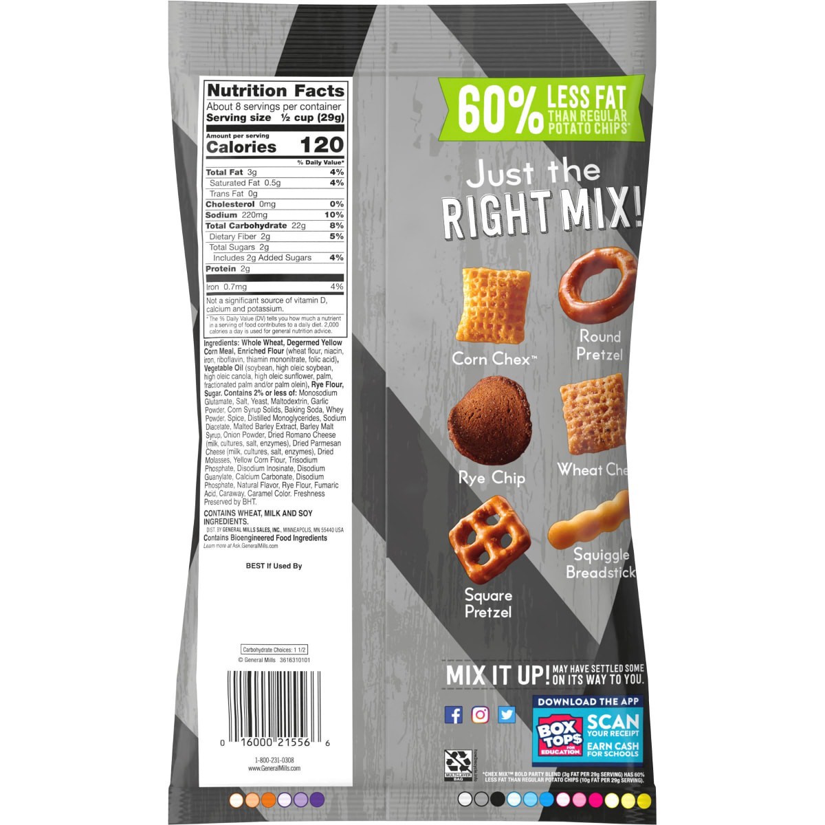 slide 3 of 5, Chex Mix Savory Bold Party Blend Snacks, 8.75 oz