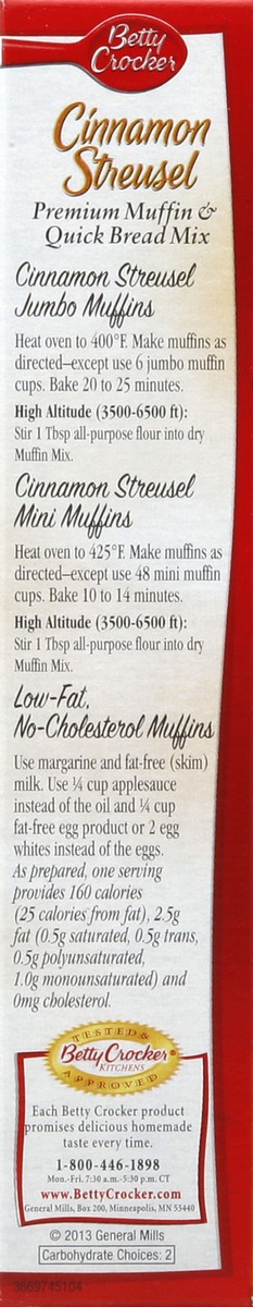 slide 3 of 4, Betty Crocker Muffin & Quick Bread Mix 15.2 oz, 15.2 oz