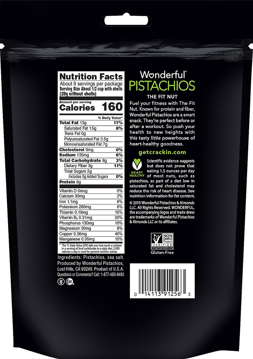 slide 3 of 9, Wonderful Pistachios Roasted & Salted Pistachios 16 oz, 16 oz