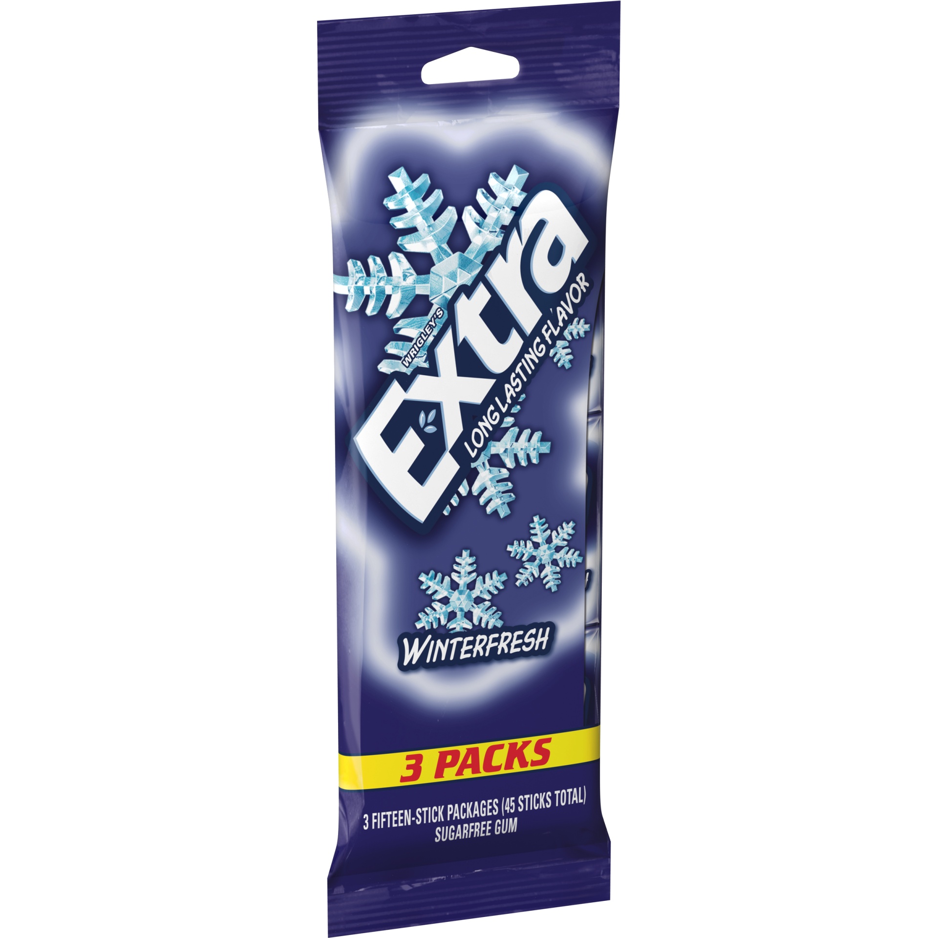 slide 1 of 3, Extra Winterfresh Sugarfree Gum, multipack total, 3 pk; 15 ct