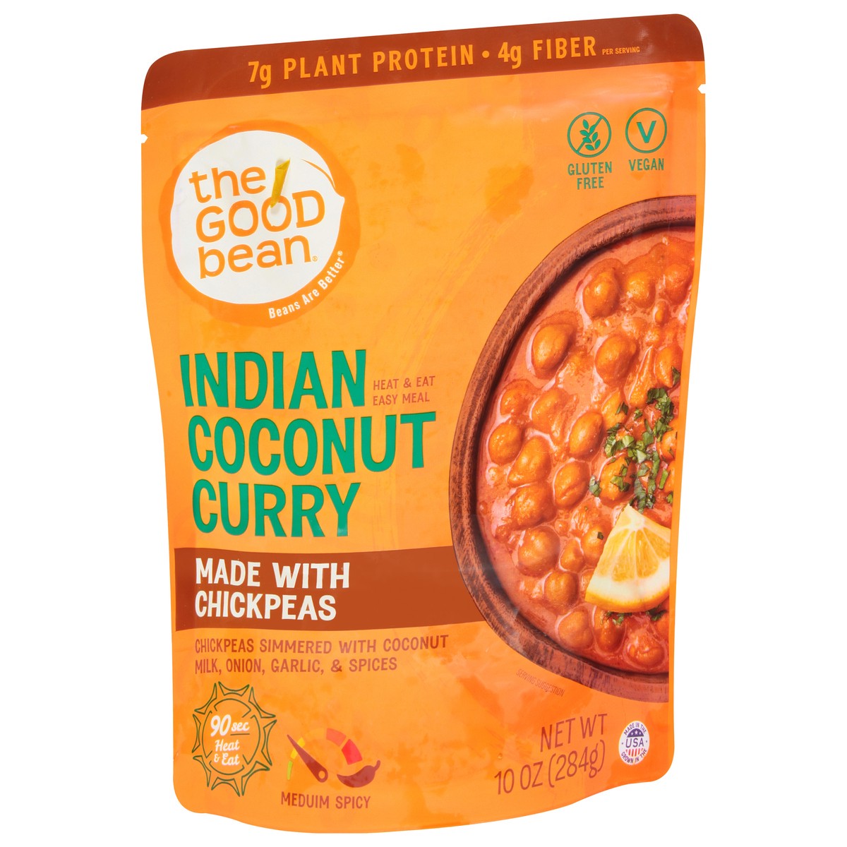 slide 9 of 9, The Good Bean Heat & Eat Indian Coconut Curry 10oz, 10 oz