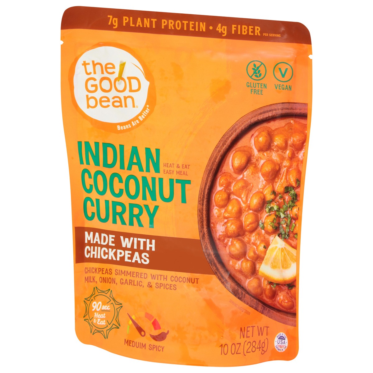 slide 5 of 9, The Good Bean Heat & Eat Indian Coconut Curry 10oz, 10 oz
