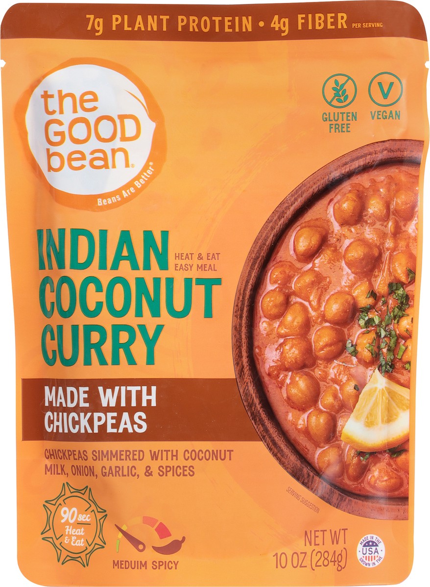 slide 7 of 9, The Good Bean Heat & Eat Indian Coconut Curry 10oz, 10 oz