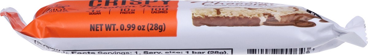 slide 4 of 9, Genius Gourmet Crispy Peanut Butter Chocolate Protein Treat 0.99 oz, 0.99 oz