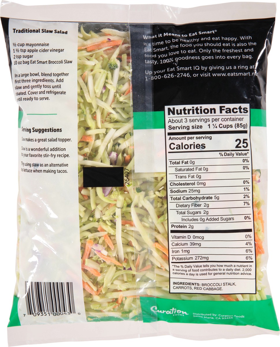 slide 4 of 14, Eat Smart Washed & Prepped Broccoli Slaw 10 oz, 10 oz