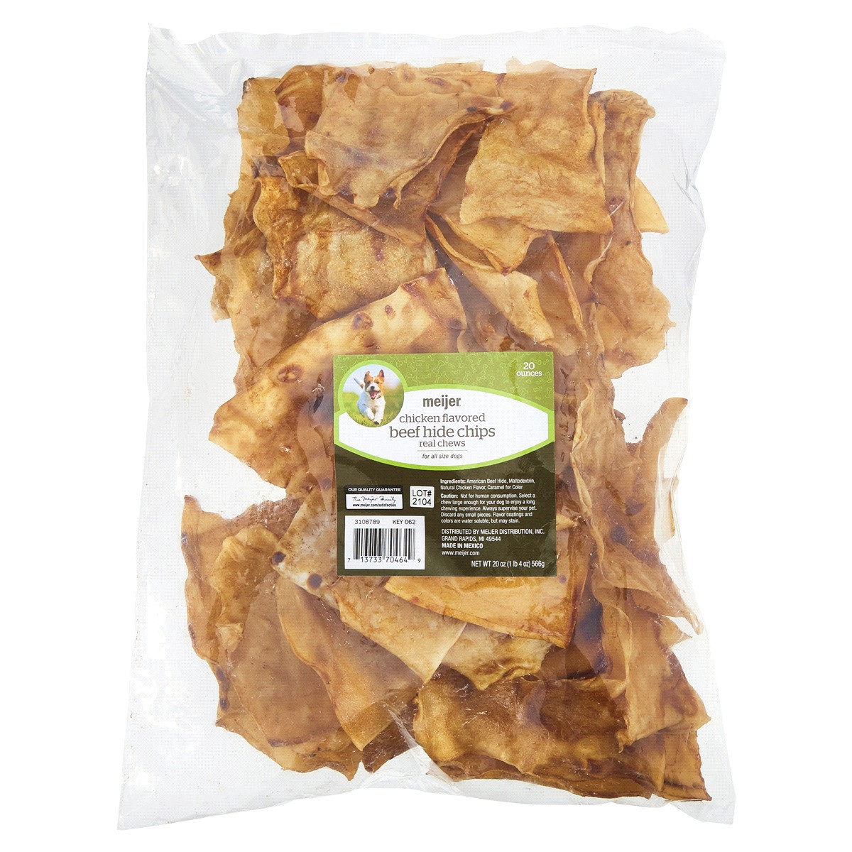 slide 1 of 29, Meijer Chicken Flavored Beefhide Chips, 20 oz