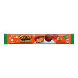 Reese's Miniatures Milk Chocolate Peanut Butter Cups Christmas Candy Pack, 1.86 oz (6 Pieces)