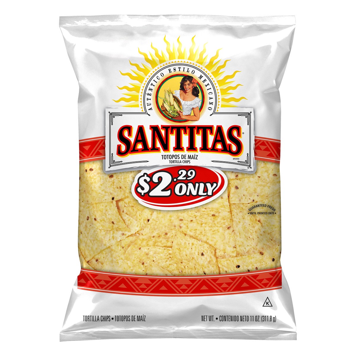 Santitas White Corn Tortilla Chips 11 Oz | Shipt