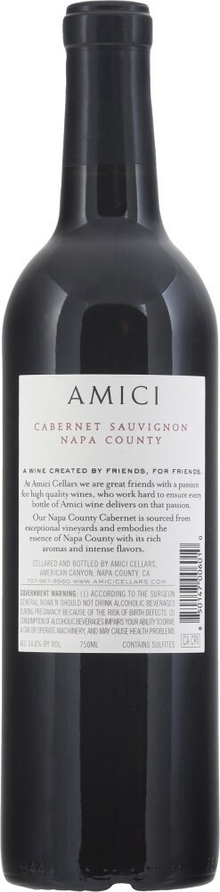 slide 2 of 4, Amici Napa County Cabernet Sauvignon 750 ml, 750 ml