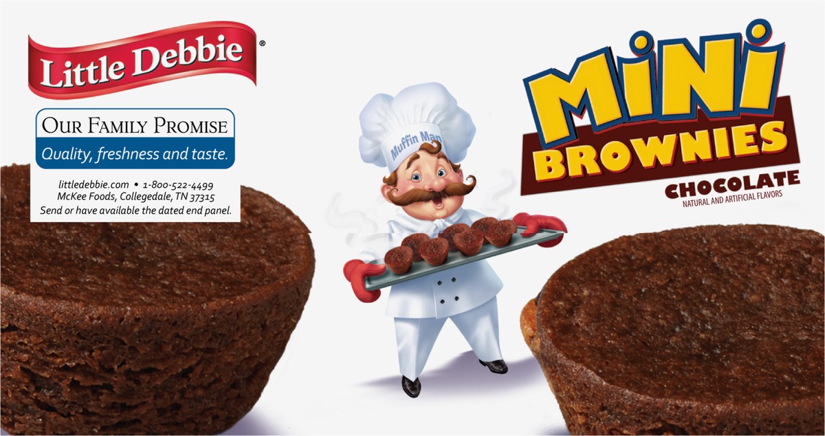 slide 6 of 7, Little Debbie Snack Cakes, Little Debbie Family Pack Mini Brownies, 5 ct