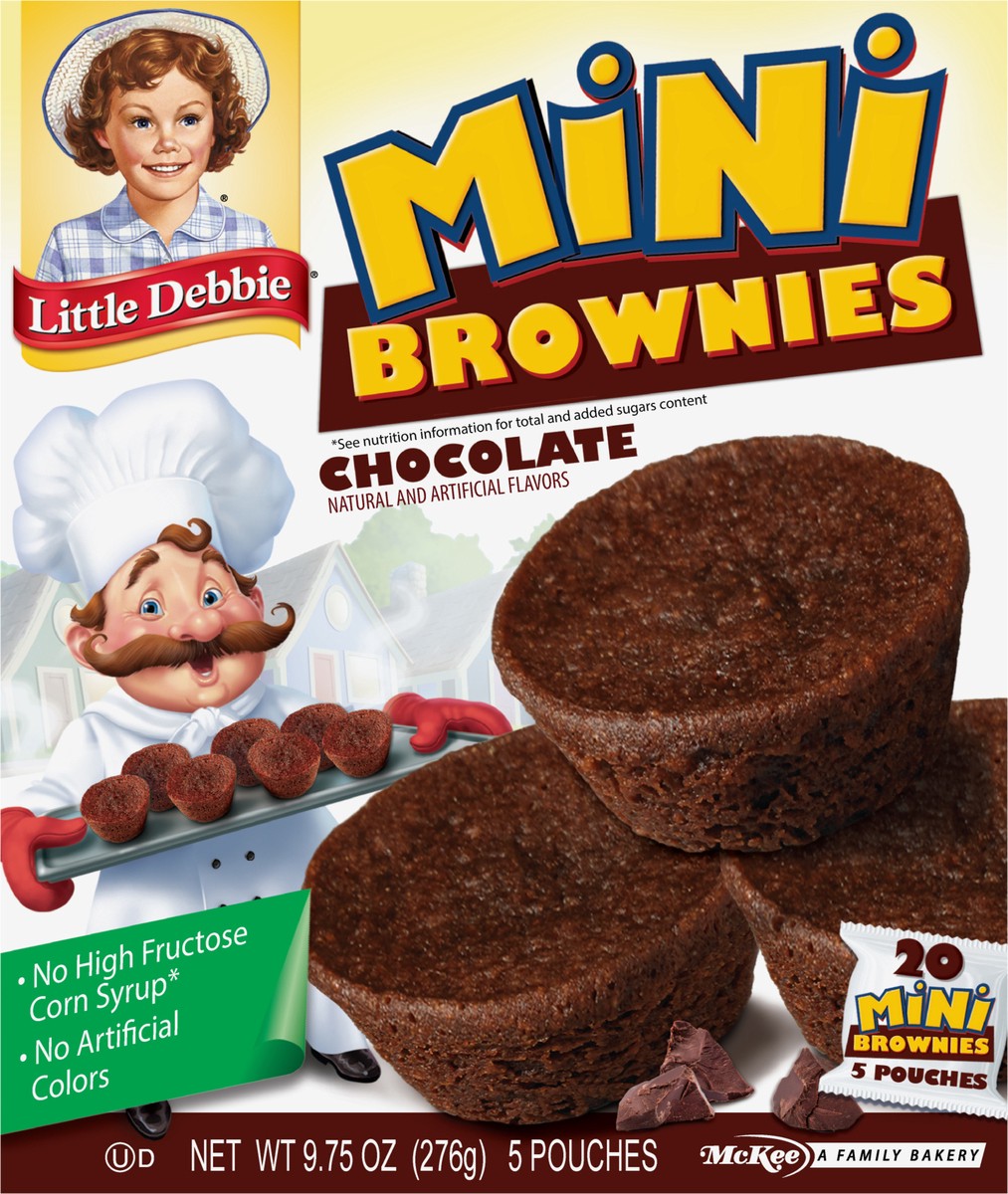 slide 3 of 7, Little Debbie Snack Cakes, Little Debbie Family Pack Mini Brownies, 5 ct