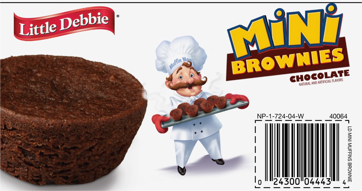 slide 5 of 7, Little Debbie Snack Cakes, Little Debbie Family Pack Mini Brownies, 5 ct