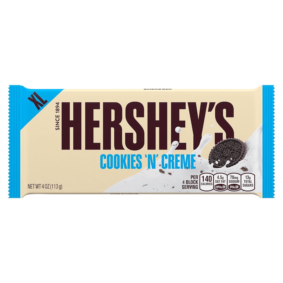 slide 6 of 6, Hershey's Cookies And Cream Xl Bar, 4 oz