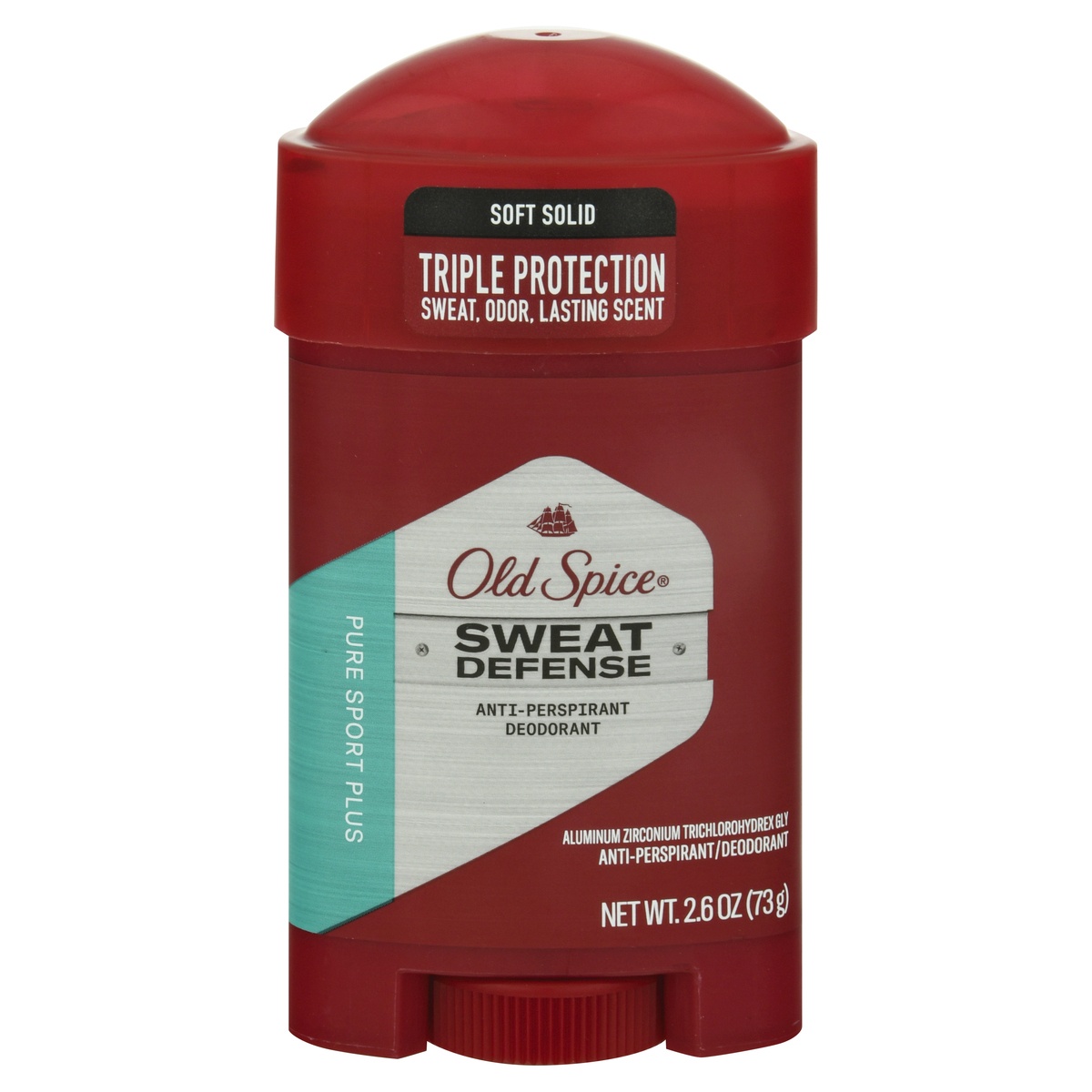 slide 1 of 2, Old Spice Hardest Working Collection Antiperspirant & Deodorant for Men Pure Sport Plus - 2.6oz, 