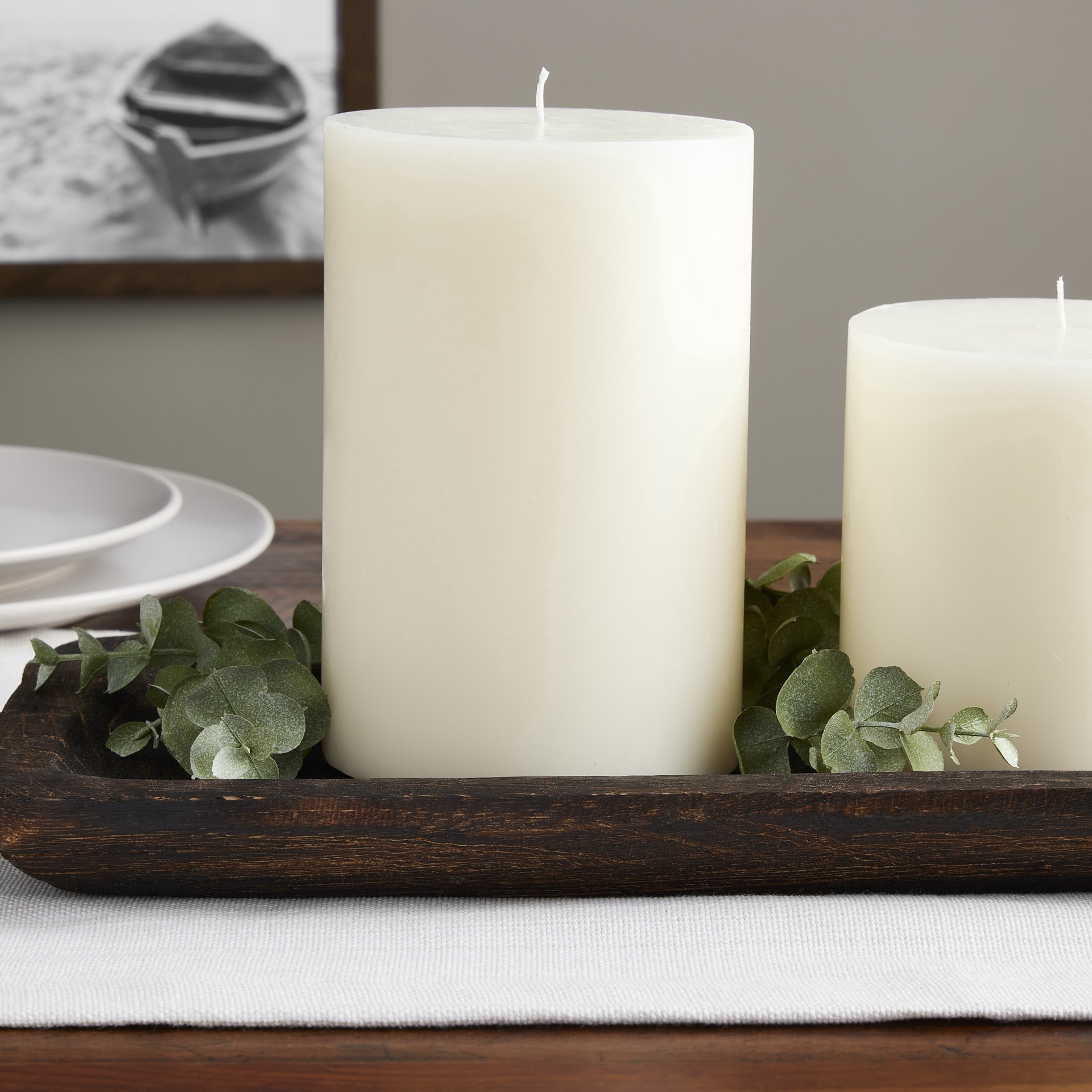 slide 2 of 6, 4" X 6" Ivory Pillar Candle By Ashland, 4 in x 6 in