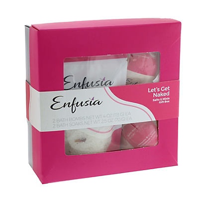 slide 1 of 1, Enfusia Lets Get Naked Salts & Minis Gift Box, 1 ct