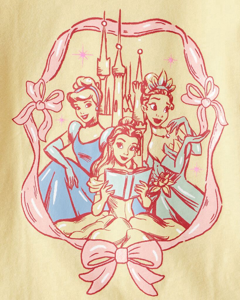 slide 2 of 2, Carter's Toddler Disney© Princess Short Sleeve Graphic Tee- Yellow Yellow 4T, 1 ct