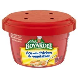 Chef Boyardee Rice with Chicken & Vegetables, Microwavable Meal, 7.25 oz. Bowl