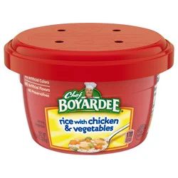 Chef Boyardee Rice with Chicken & Vegetables, Microwavable Meal, 7.25 oz. Bowl