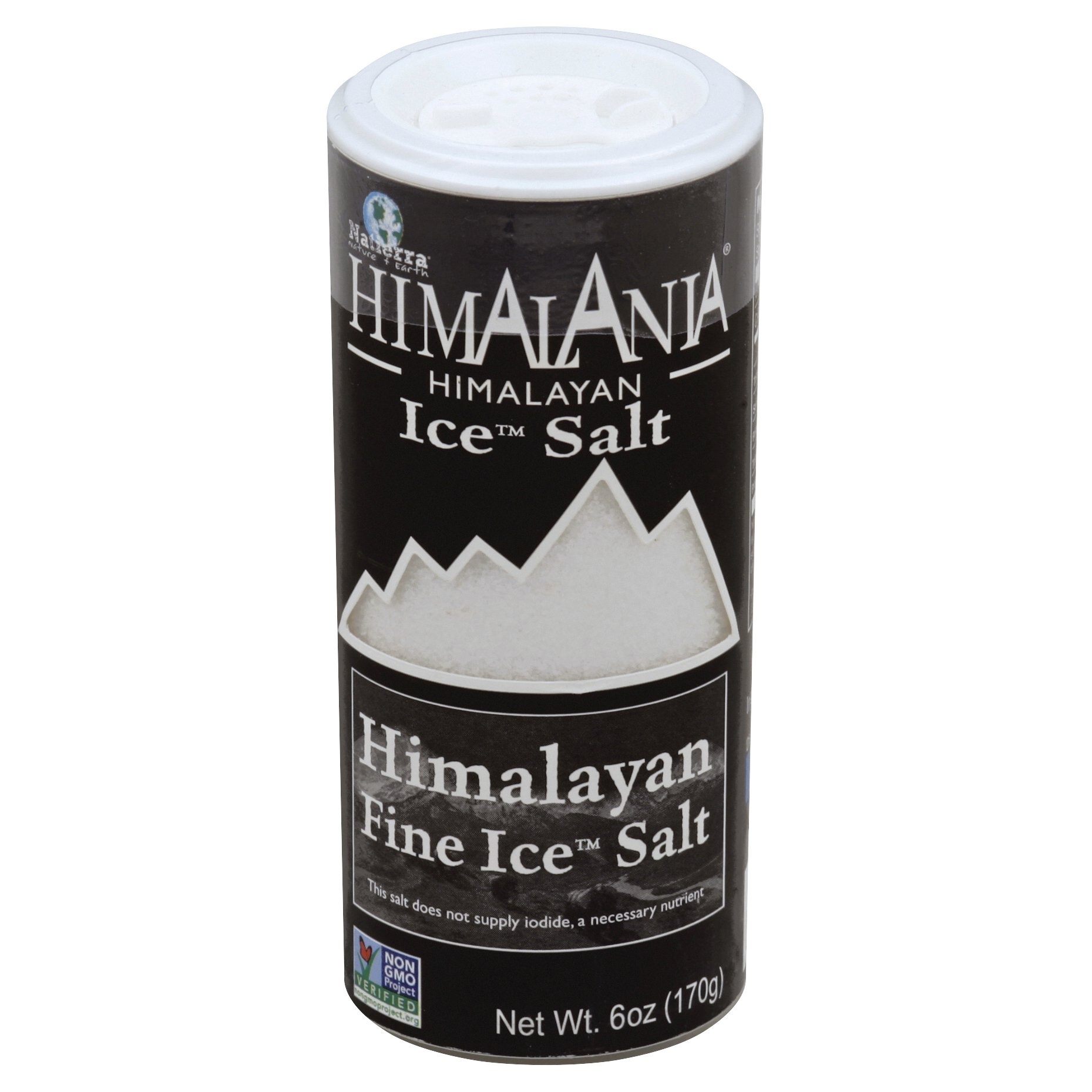 slide 1 of 2, Himalania Natierra Himalania Salt Shaker Fine Ice Salt, 6 oz