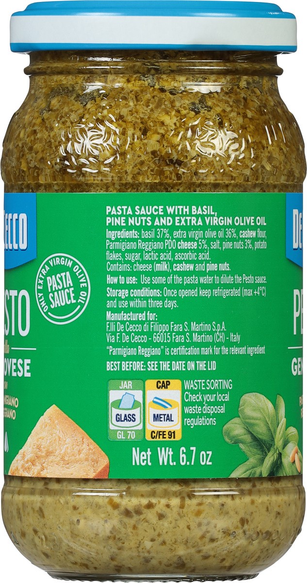 slide 7 of 9, De Cecco Genovese Pesto 6.7 oz, 6.7 oz