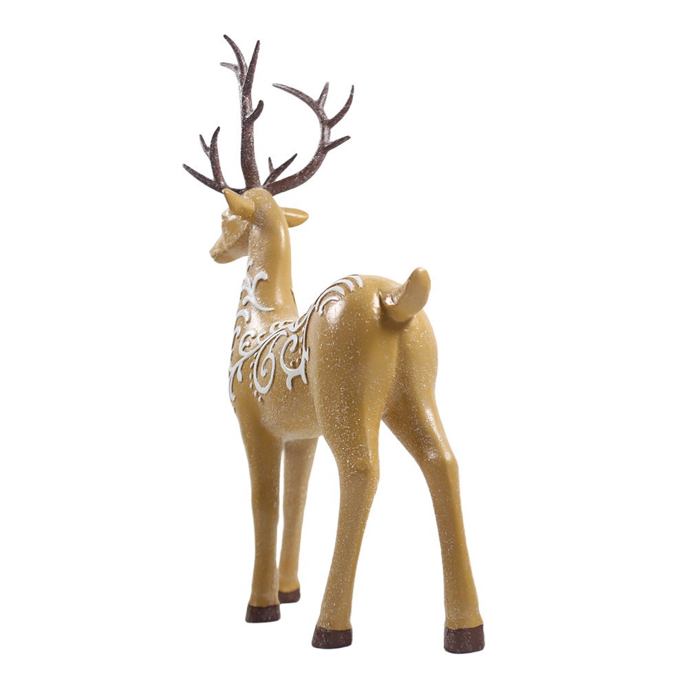 slide 2 of 3, 11" Frosted Standing Deer Tabletop Decor By Ashland, 11 in
