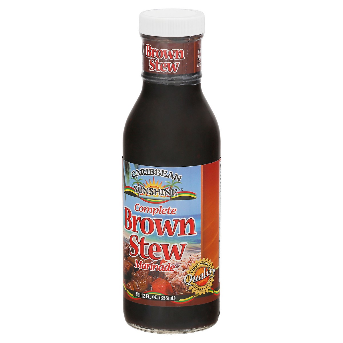 slide 3 of 9, Caribbean Sunshine Brown Stew Complete Marinade 12 fl oz Bottle, 12 fl oz