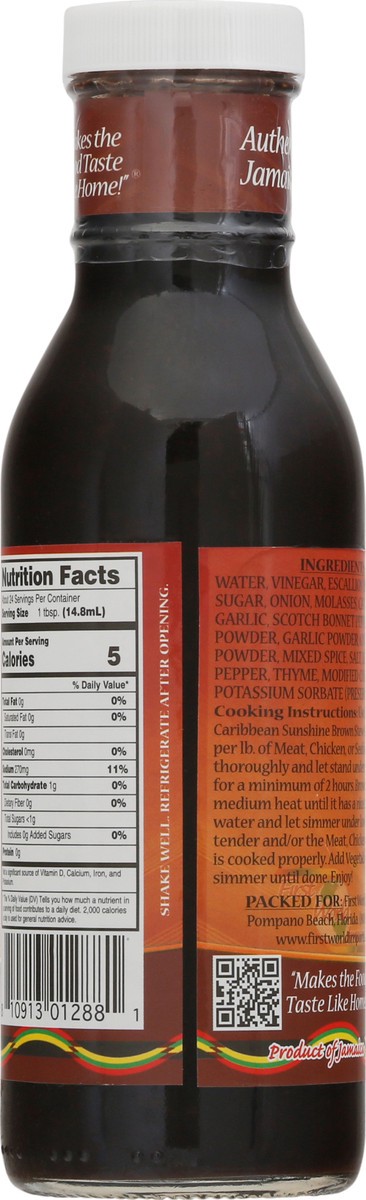 slide 5 of 9, Caribbean Sunshine Brown Stew Complete Marinade 12 fl oz Bottle, 12 fl oz