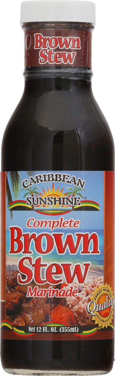 slide 6 of 9, Caribbean Sunshine Brown Stew Complete Marinade 12 fl oz Bottle, 12 fl oz