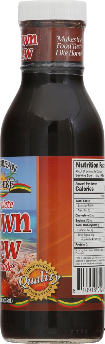 slide 8 of 9, Caribbean Sunshine Brown Stew Complete Marinade 12 fl oz Bottle, 12 fl oz