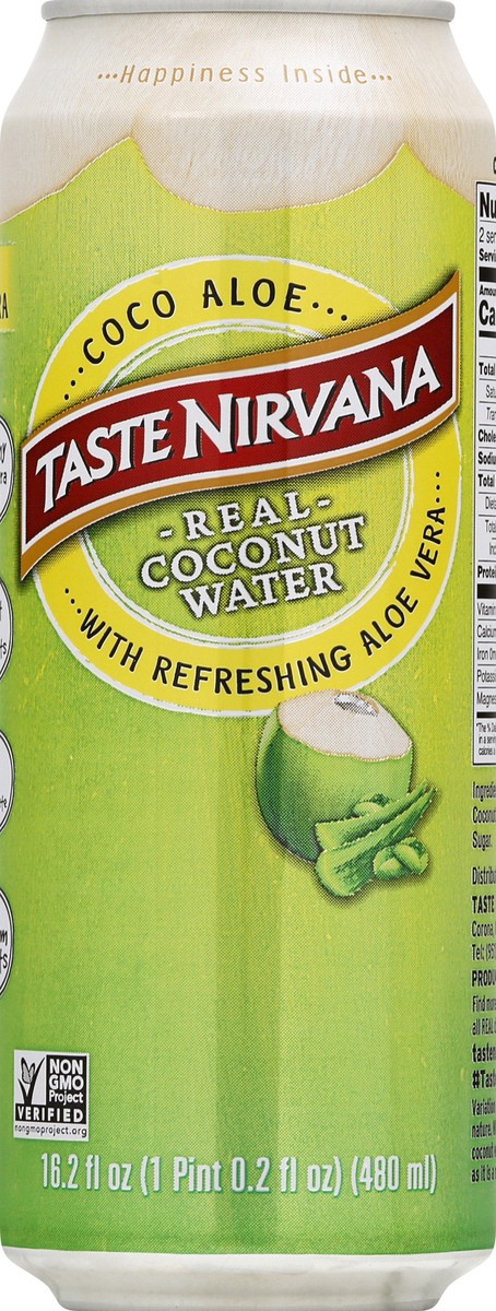 slide 10 of 13, Taste Nirvana Coco Aloe Coconut Water 16.2 oz, 16.2 oz