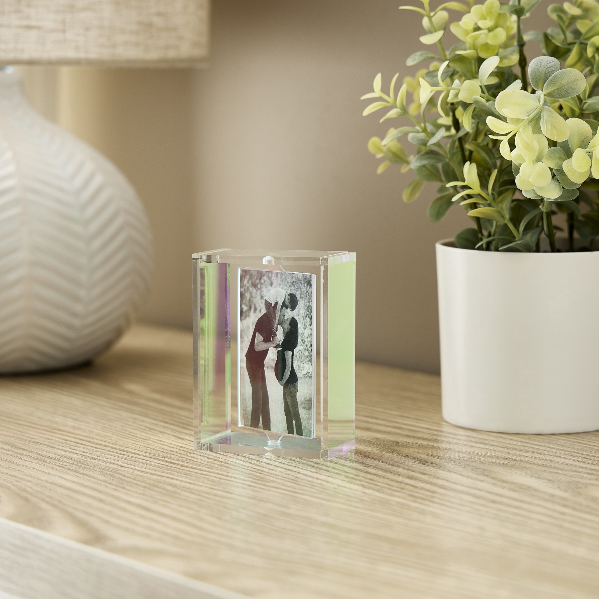slide 3 of 5, 2" X 3" Iridescent Revolving Mini Frame By Studio Decor, 2 in x 3 in