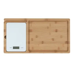 Dexas Prep & Weigh Bamboo Cutting Board