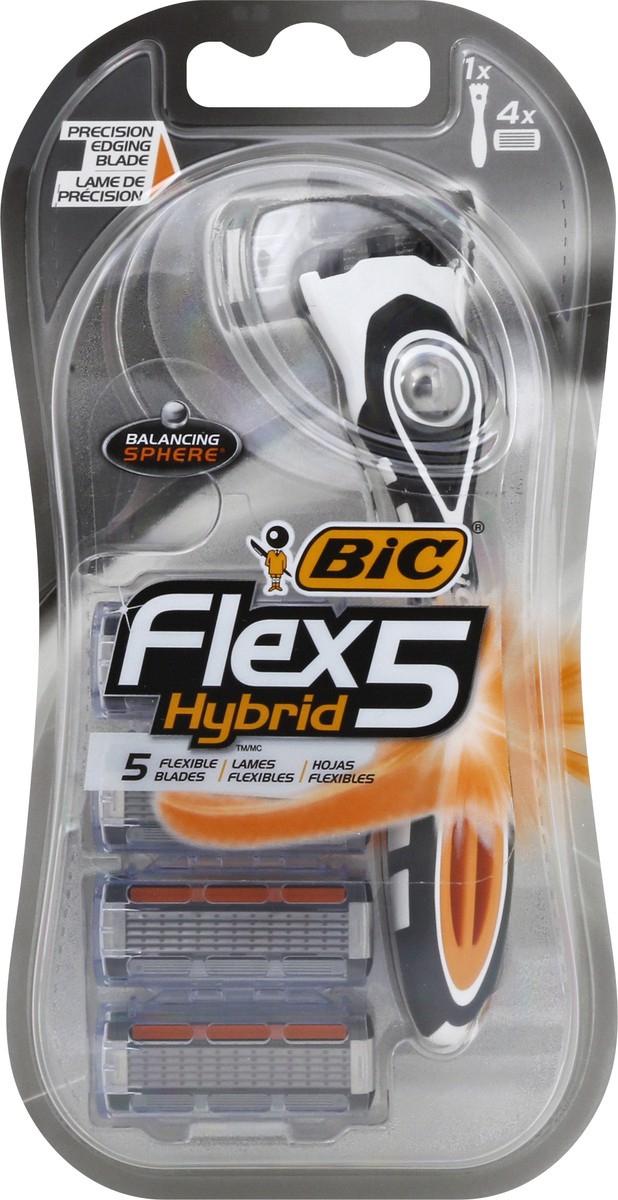 slide 1 of 11, Bic Flex5 Hybrid Razor, 1 ct