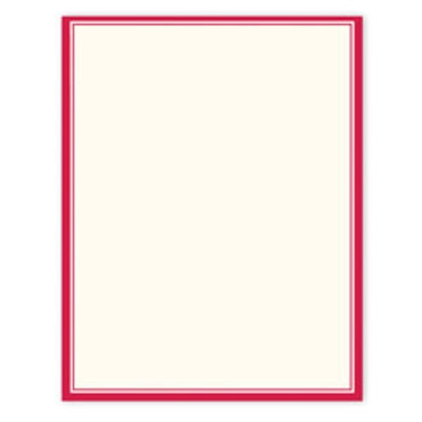 slide 1 of 1, Gartner Studios Design Paper, Red Border, 100 ct