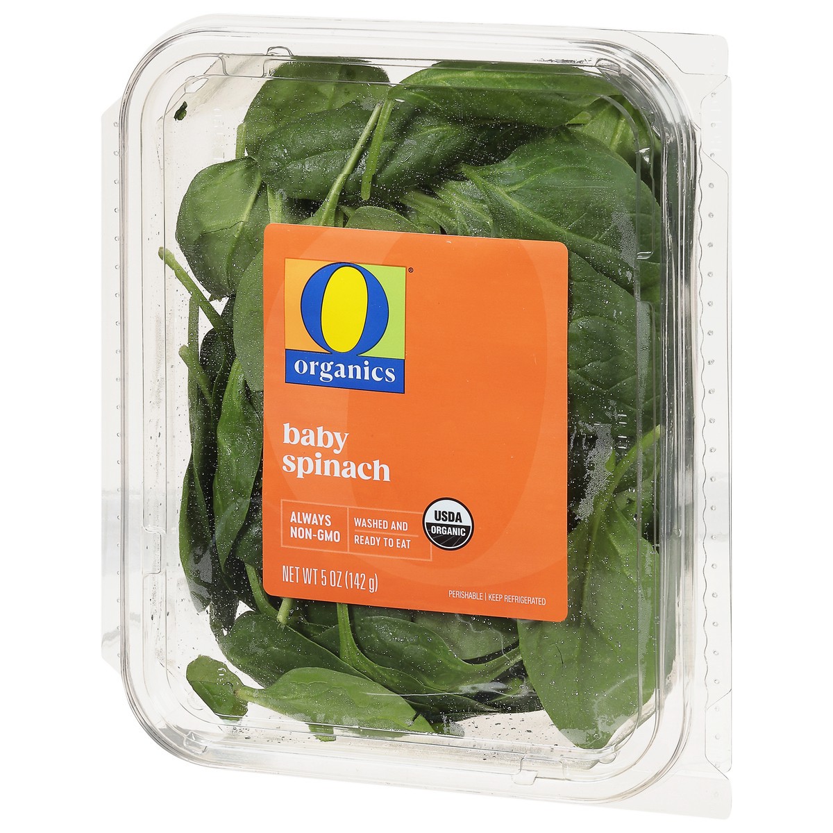 slide 8 of 12, O Organics Organic Baby Spinach, 5 oz